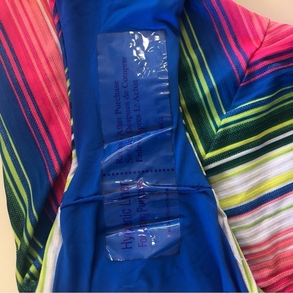 Becca by Rebecca Virtue Santa Catarina Abigail Chevron Tassels One-Piece Size L - Picture 13 of 16